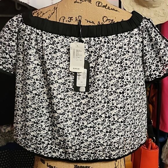 Rag & Bone Black Floral Flavia Top XXS - Picture 10 of 11
